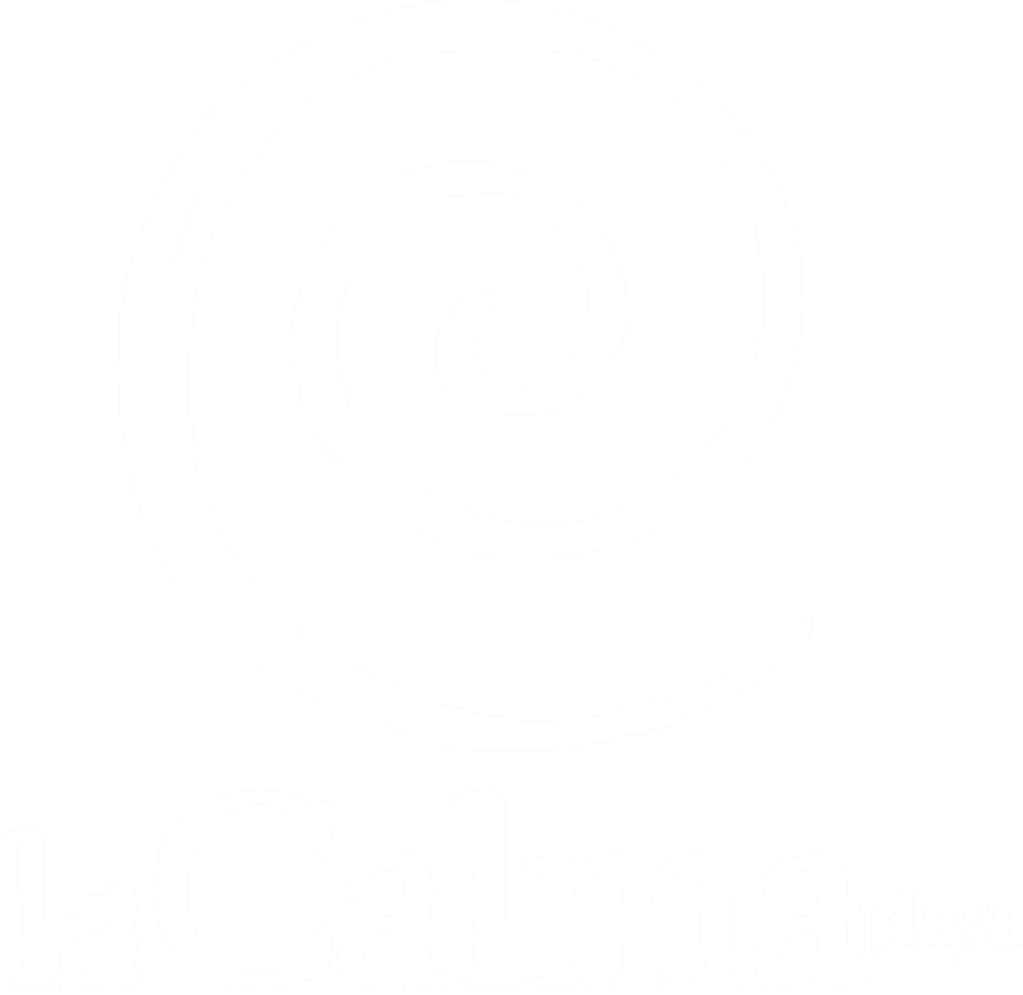 la calma blanco logo